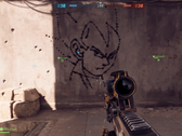 Een in-game schets van Dragon ball Z's Vegeta in Battlefield 6 (bron: Reddit)