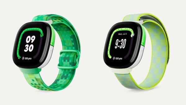 Fitbit Ace LTE Minecraft en Space Bacon bandjes. (Afbeeldingsbron: Google)