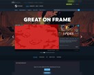 De 'Great On Frame'-winkelpagina op Steam