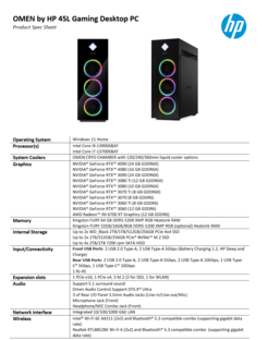 HP Omen 45L specificaties (afbeelding via HP)