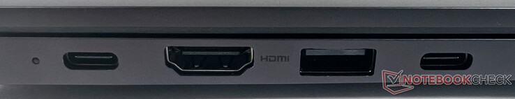 Links: 2x USB 3.2 Gen1 Typ-C, 1x HDMI, 1x USB 3.2 Gen1 Typ-A