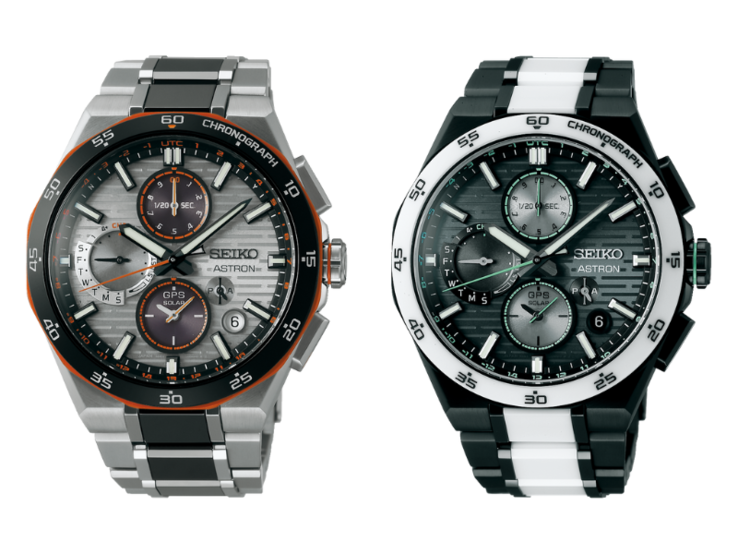 De Seiko Astron SSH183J1 (links) en SSH185J1 (rechts) horloges. (Afbeeldingsbron: Seiko)