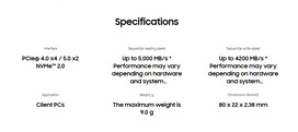 Kernspecificaties (Afbeelding bron: Samsung)