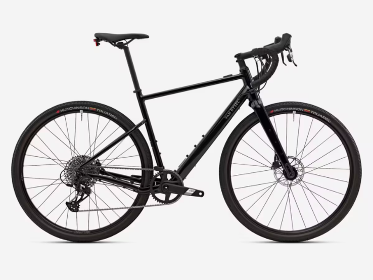 De Van Rysel E-GRVL AF HD e-bike in het zwart. (Afbeelding bron: Decathlon)