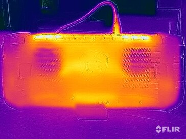 Stresstest oppervlaktetemperaturen (achterkant)