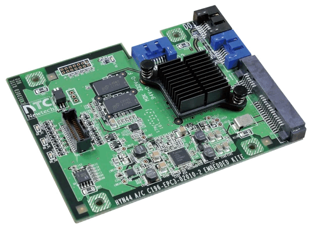 Newtech Kite hardware-RAID-controllerkaart gebruikt voor gegevensbescherming in de Ness1300 NAS