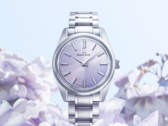 De Grand Seiko SBGW323 heeft een zachte en prachtige paarse wijzerplaat met Mt. Iwate-patroon, geïnspireerd op de kiribloem (Afbeelding bron: Grand Seiko)