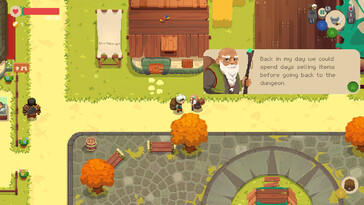 Afbeelding: Een screenshot van de gameplay van Moonlighter.