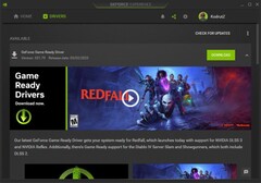 Nvidia GeForce Game Ready Driver 531.79 melding in GeForce Experience (Bron: Eigen)