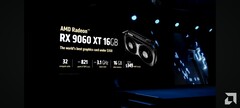 AMD heeft de Radeon Rx 9060 XT GPU officieel getoond op Computex 2025 (bron: AMD)