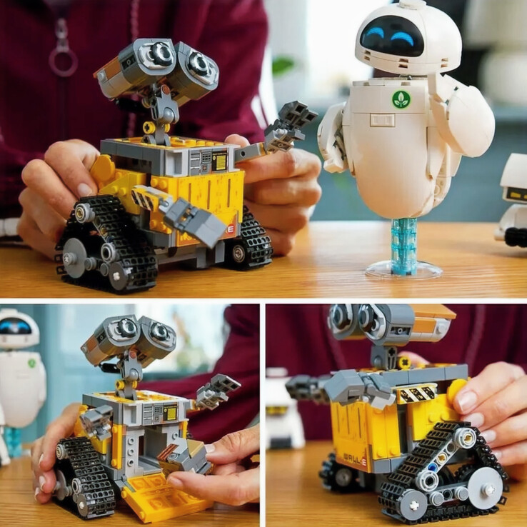 Een afbeelding van WALL-E en EVE in LEGO. (Afbeeldingsbron: Magazineluiza)