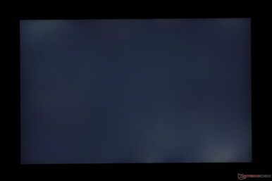 Matige ongelijkmatige achtergrondverlichting op onze testunit