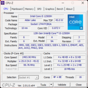 CPU-Z startpagina