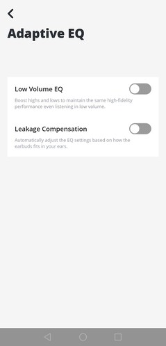 Met de app kunt u ook de equalizerinstellingen aanpassen (Afbeeldingsbron: Notebookcheck)