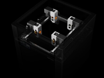 Instelling van vier gereedschapskoppen op de LightMake L4.