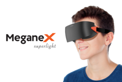 Shiftall kondigt de MeganeX superlichte VR-headset met dubbele 2560x2560 120 Hz OLED-schermen aan. (Bron: Shiftall)