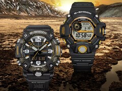 Het nieuwe Casio G-Shock GDG-B100 horloge zou kunnen voortbouwen op de GG-B100Y (links)