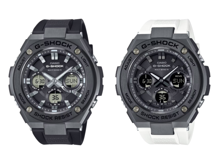 Van links naar rechts: de GST-W110MS-1A en de GST-W110MS-7A. (Afbeeldingsbron: Casio)