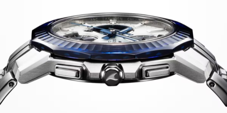 Het Casio Oceanus Manta OCWS6000PB7A horloge is relatief slank. (Afbeeldingsbron: Casio)
