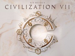 Officiële key art voor Sid Meier's Civilization VII, waarop het centrale embleem van deze strategietitel te zien is.