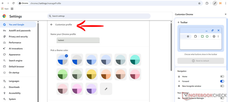 Profielen aanpassen in Google Chrome (Afbeelding Bron: Antony Muchiri)