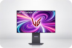 De LG 32GS95UE heeft een dual refresh rate-modus en is misschien wel de beste gamingmonitor van 2024 (Afbeelding Bron: LG).