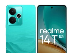 De Realme 14T wordt binnenkort gelanceerd met een waterdichte, IP69-gecertificeerde behuizing. (Afbeeldingsbron: Realme)