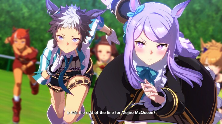 Umamusume: Mooie Derby anime jockeys rennen (Beeldbron: Steam)