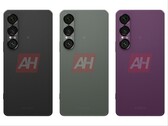 Vermeende gelekte afbeeldingen van de Sony Xperia 1 VII met zwarte, groene en paarse kleuropties. (Afbeeldingsbron: Android Headlines)