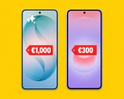 De Galaxy A27 (rechts) heeft nu een perforatiecamera.