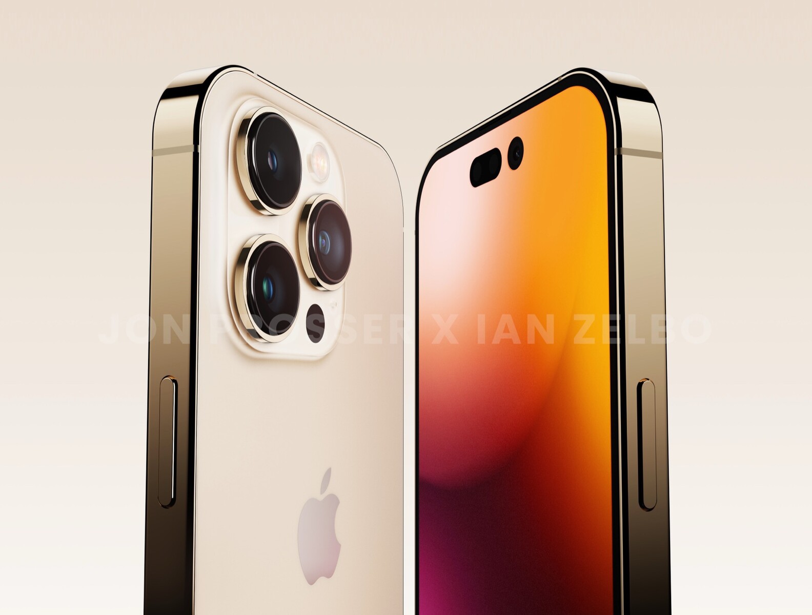 Apple iPhone 14 Pro: hoge resolutie renders tonen vermeend