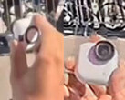 De vermeende Insta360 Go 4S in gebruik in het openbaar. (Afbeeldingsbron: via Igor Bogdanov)