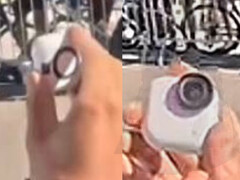 De vermeende Insta360 Go 4S in gebruik in het openbaar. (Afbeeldingsbron: via Igor Bogdanov)