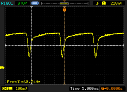 Helderheid op 60% en extra dimmen via MyAsus app. De helderheid is slechts 6 cd/m², maar er is geen PWM bij 240 Hz.