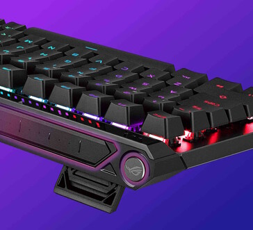 De multifunctionele knop en het aanraakpaneel (paars omcirkeld) zijn zichtbaar.