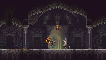 Een afbeelding waarop een vijand uit Blasphemous 2 te zien is.