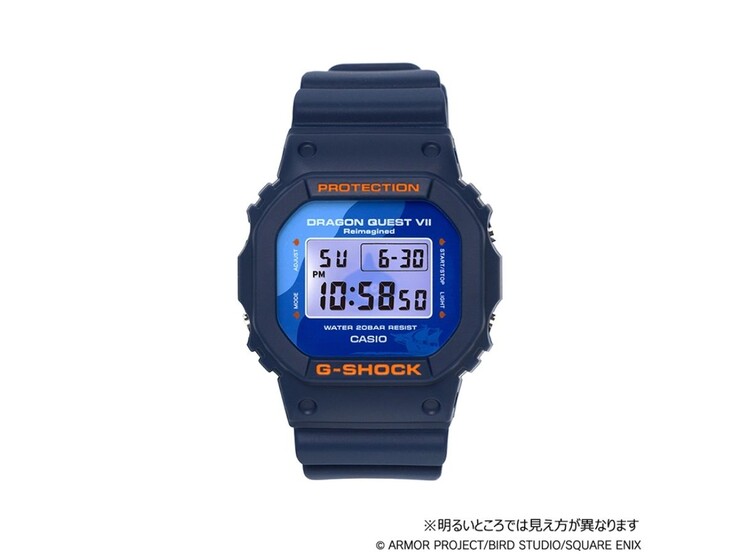 Het Casio G-Shock x Dragon Quest VII Reimagined DW-5600X horloge. (Afbeeldingsbron: Square Enix)