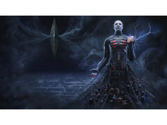 Een promotionele afbeelding voor het videospel Clive Barker&#039;s Hellraiser: Revival waarop Pinhead in het labyrint staat afgebeeld. (Afbeelding Bron: PlayStation Blog)