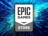 Het logo van Epic Games Store. 
