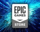 Het logo van Epic Games Store.