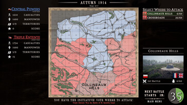 Afbeelding: Een screenshot van de gameplay uit Over The Top: WWI.