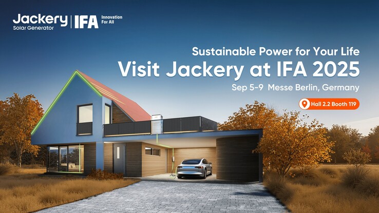 Jackery toont verschillende producten op IFA 2025. (Afbeelding bron: Jackery)