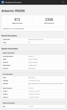 (Afbeeldingsbron: Geekbench)