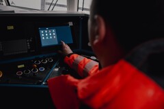 Smartscreen in de bestuurderscabine van de Vectron X