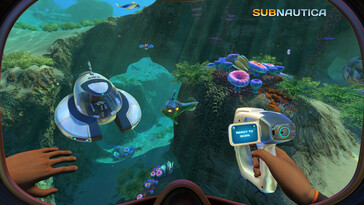 Afgebeeld: Een gameplay screenshot van Subnautica.