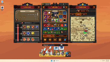 Afbeelding: Een screenshot van de gameplay van TBH: Task Bar Hero.