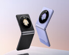 Tecno heeft de Phantom V Flip gepresenteerd in zwarte en paarse kleuropties. (Afbeeldingsbron: Tecno)