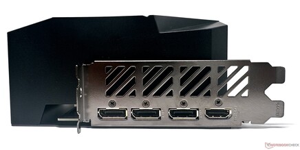 Aorus GeForce RTX 4070 Ti Master - Poorten: 3x DisplayPort 1.4a-out, 1x HDMI 2.1-out