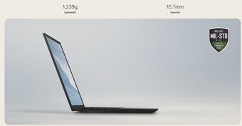 Slank en licht ontwerp van de laptop