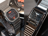 De Casio G-Shock x Stranger Things DW-5600 collab (links) en AQ-800 collab (rechts), afgebeeld. (Afbeeldingsbron: @geesgshock op Instagram)